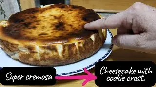 INCREÍBLE,Receta paso a paso TARTA de QUESO/Cheesecake with cookies.¡NO querrás que se acabe NUNCA!