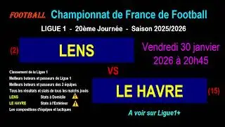LENS - LE HAVRE: Matchday 20 of Ligue 1 - Stats, news, predictions - Football season 2025-2026