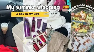 Big haul💄🪭 (druni /kiko/primark /rituals..) شنو شريت من اسبانيا 🇪🇸 homemade salad 🥗 واخيرا وصلوني💜🦄