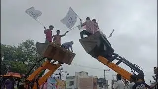Bagidora में Jcb से स्वागत किया MLA jaykrushn patel #bagidora #jaykrushnpatel 