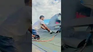 Waterproofing🌧️⛈️ sheet poliGlass  #work #italy #construction #torino #milano ##novara #Sestri￼🌧️