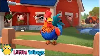 Farm Animals | Down on the Sunny Farm | Toddler Song #kidssongs #farmanimals #littlewings