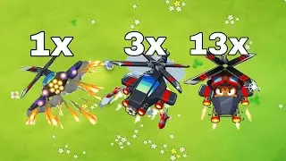 Btd6 1 apache prime vs. 3 apache dartships vs. 13 razor rotors