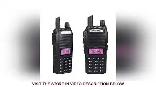 ⚡️ High 8W Baofeng UV-82 Walkie Talkie UV 82 Hunting Portable CB Ham Radio 10km Dual Band VHF UHF T