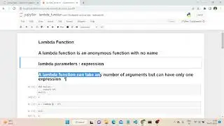 Python Lambda Function
