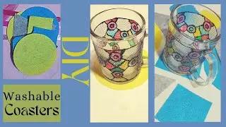DIY washable felt coasters