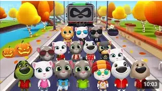 #my Talking Tom run for collect the gold coins