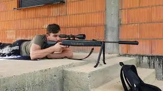 Hatsan 125 Sniper Vortex .22 cal shooting