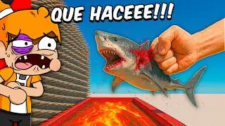 PUÑO GIGANTE CONTRA ANIMALES SALVAJES #5 💥 | Palmita reacciona Simulador de batalla Animal