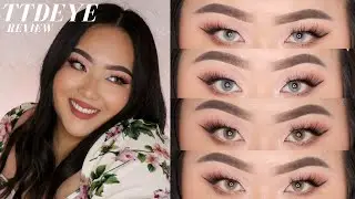 TTDEYE CONTACTS TRY ON REVIEW ON BROWN EYES