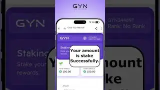 How to Stake #usdt  in Gyn Account a Step by step guide
