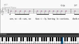 La Vie Boheme by Jonathan Larson - Easy piano tutorials with leadsheet and chords