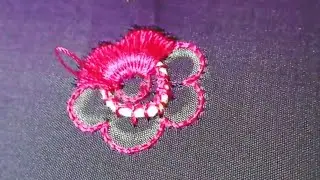 Embossed flower motif
