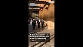 Rohan Dennis arrives at court for sentencing