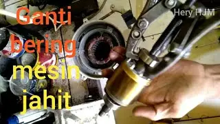 Cara mengganti bering/klahar Dinamo nesin jahit