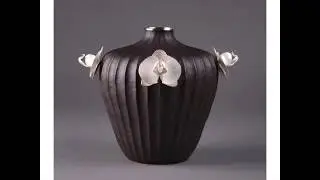 Hand Hammered Copper And Silver Luke Marshall Vase
