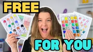 Downloadable Art Swatch Cards For You