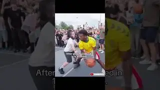 He needs to start doing 1v1s in every country 🍿 #basketball #ishowspeed #lithuania #shorts