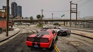 GTA 5 - Real Life Los Angeles Graphics Mod / Natural Vision Evolved / Raw 10min Gameplay
