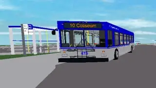 Roblox Edmonton Transit Service D40lf doing route 10 Coliseum