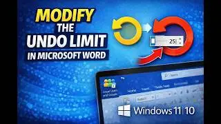How to Modify the Undo Limit in Microsoft Word | GearUpWindows Tutorial