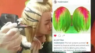 Safari Park Tutorial. The Cheetah vs. The Zebra hair. Using a celery stick. #ScissorSalute