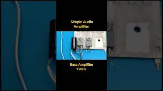 #diy simple audio amplifier #project using 13007