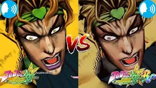 Character Voices Comparison-JoJo's Bizarre Adventure All Star Battle VS All Star Battle R