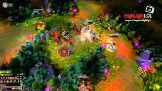 Samsung Pawn Katarina Triple + Quadra kill, Korea league of legends