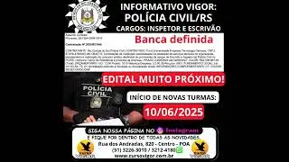 Edital da Pol&iacute;cia Civil batendo na sua porta. Vai ficar parado?