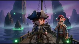 The young Captain and his crazy crew!