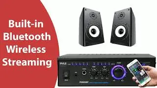 Bluetooth Mini Stereo Power Amplifier Dual Channel Sound Audio Receiver Entertainment - PCAU48BT