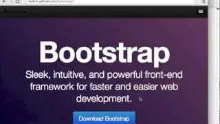 Twitter Boostrap 2.3.2 Tutorial 1 - Navbars
