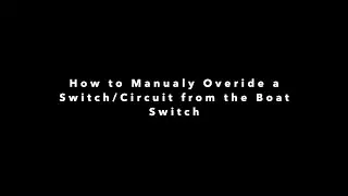 Garmin Marine Webinar: Boat Switch &mdash; Overriding a Switch