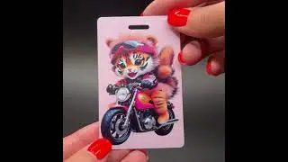 Карта Москвёнок ART №6 (тигр на мото)