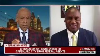 Rep Jonathan Jackson on MSNBC with Rev Al Sharpton speaks on National Guard in Chicago