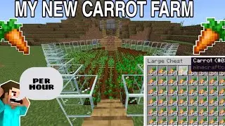 MY NEW CARROT FARM IN MINECRAFT// BEDROCK+JAVA/ #short #minecraft #viralvideo