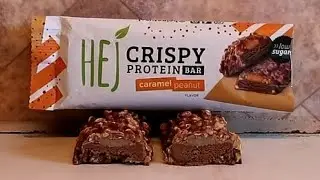 #Taste-Test- HeJ Crispy Protein Bar 🥜Caramel Peanut🥜