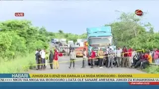 KINACHOENDELEA MOROGORO KATIKA DARAJA LILILOSOMBWA NA MAJI