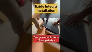 Exide Integra lithium battery installation #devpower #lithium #trendingshorts #viralshortsvideo