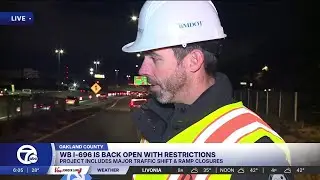 Next phase of I-696 rebuild begins Monday, including westbound exit closures; here's what to know