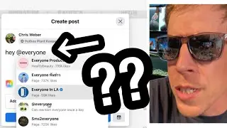 Почему я не могу отметить всех в своей группе на Facebook?