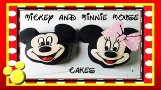 Mickey Mouse Cake AND Minnie Mouse CAKE! - How to make from Creative Cakes by Sharon