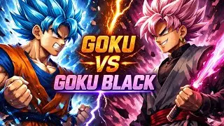 GOKU vs GOKU BLACK 😱 | Ultimate Dragon Ball Super Fight | Who Will Win? 🔥