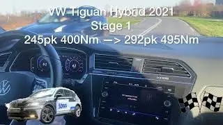 #chiptuning #vwtiguan #2021 #hybrid #stage1 245pk 400Nm - 292pk 495Nm