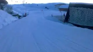 Dernier virage de Tortes vers les cabines d'Espiaube #saintlarysoulon #piste #ski