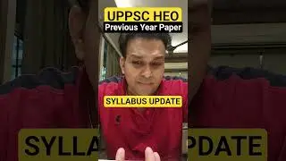 uppsc HEO 2025 Health Education officer Vacancy SYLLABUS PATTERN update #shorts #uppsc #uppcs #up