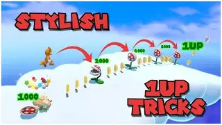 15 Super Stylish 1UP Tricks with Luigi! - Super Mario 3D World + Bowser's Fury (Part 3)