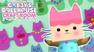 Making Purr-fect Party Decorations with Baby Box! | GABBY'S DOLLHOUSE CRAFT ROOM