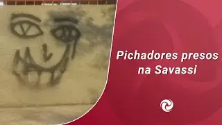 Pichadores presos na Savassi
